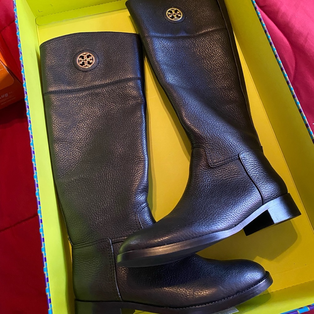 Brand new authentic Tory Burch boots with original box. Black tall boots.